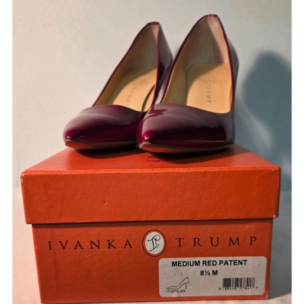 Ivanka Trump Natalie's Medium Red Patent Pumps Women's 8.5M